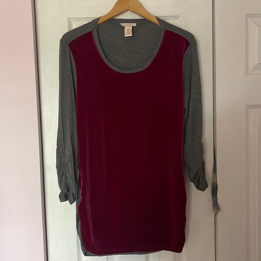 Sundance long sleeve velvet shirt size L